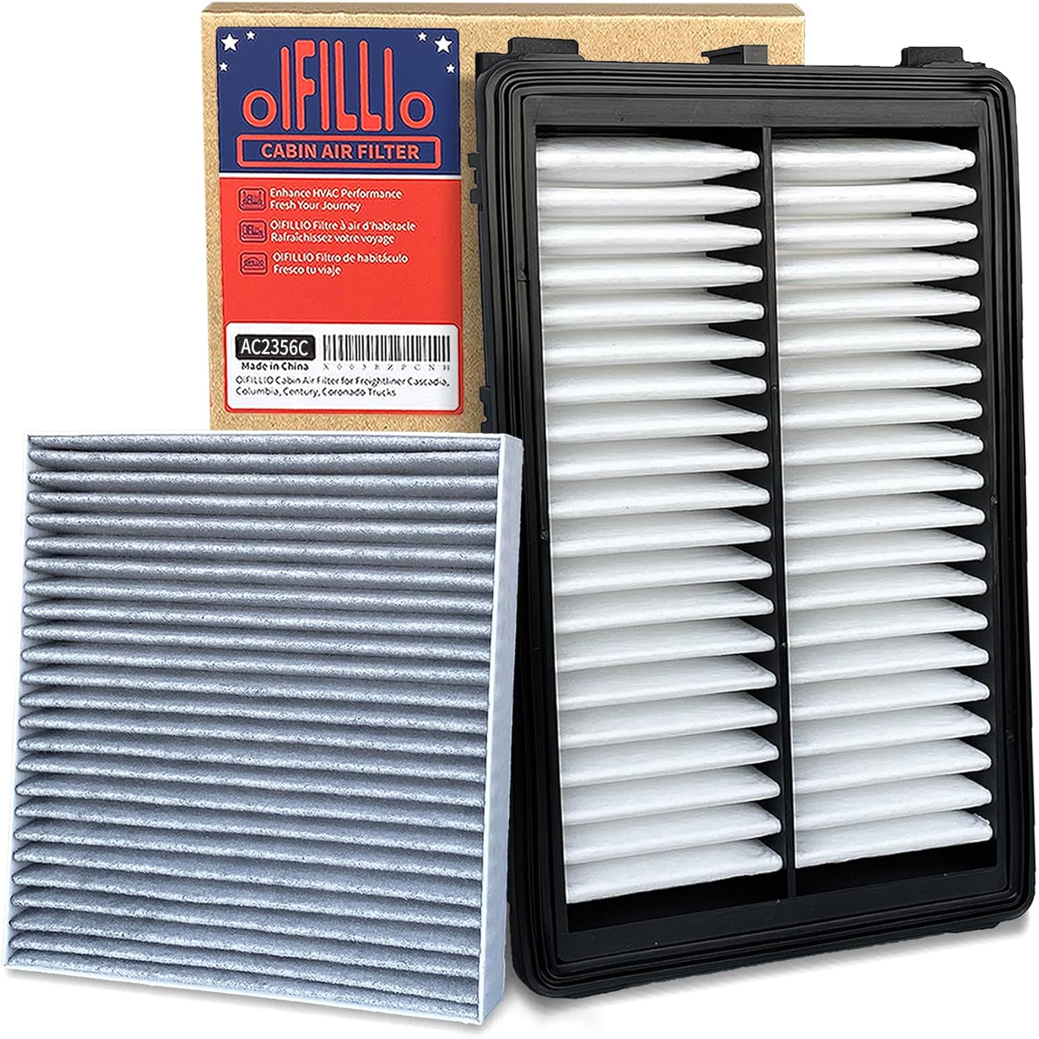 Engine&Cabin Air Filter for Tucson(2022-2025), Santa Fe (2021-2025), Sorento(21-25), Sonata (20-25), Santa Cruz (22-25), Sport-age (23-25), K5 (21-25), 28113L1000&97133L1000, NOT FOR HYBRID