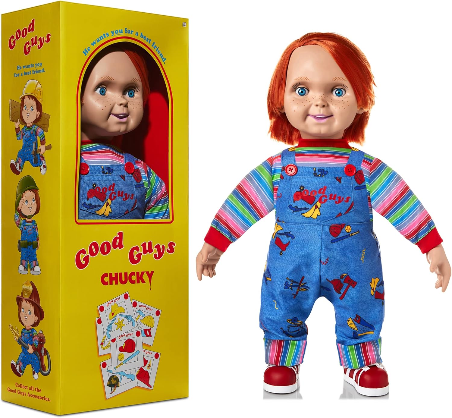 Spirit Halloween Good Guys Chucky Decoration - 24 Inch | Officially Licensed | Child's Play | Horror décor