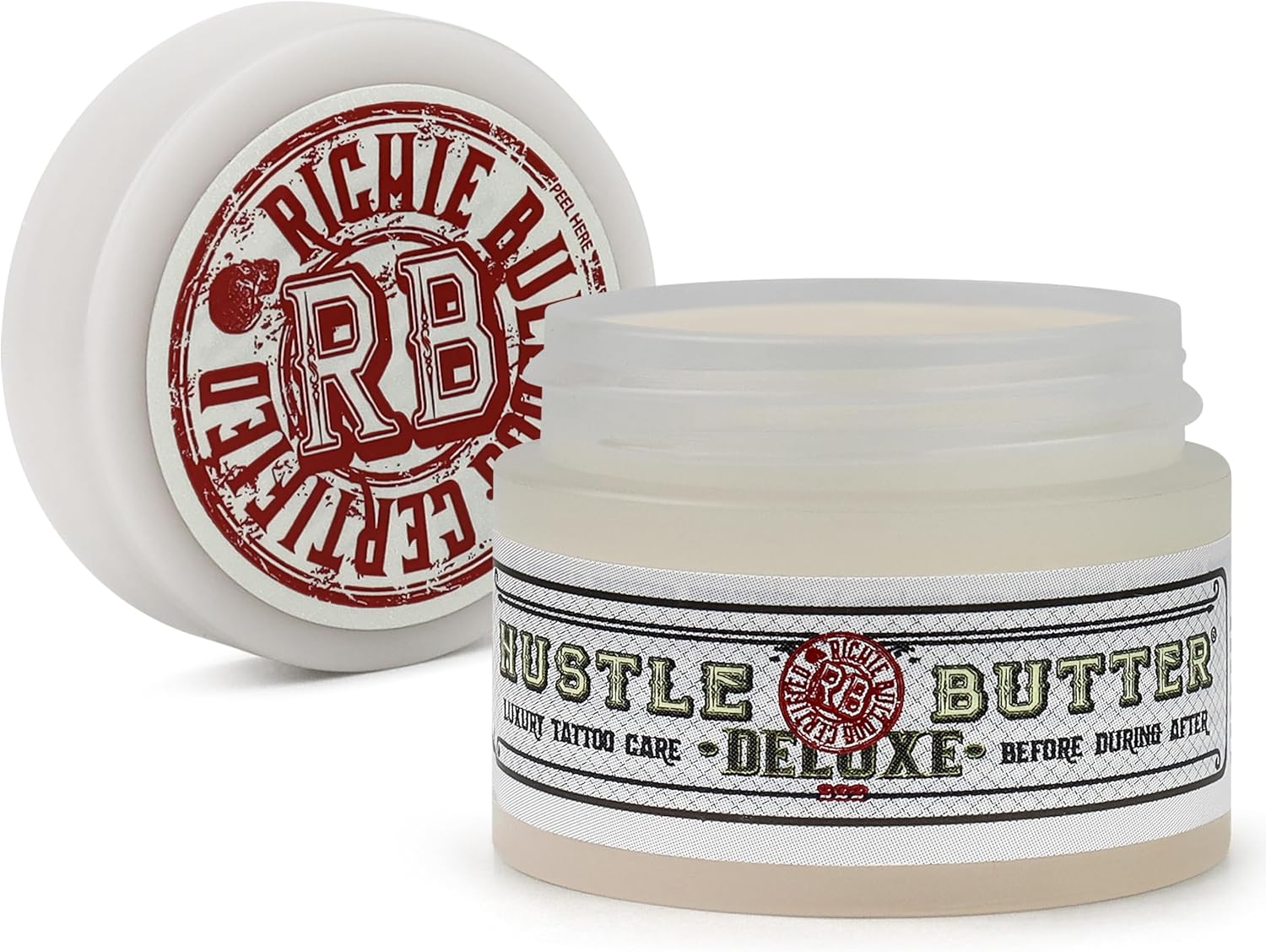 Hustle Butter Deluxe Tub"The Ones" Organic Tattoo Care 30ml (1oz) By Richie Bulldog You Can’t Knock The Hustle