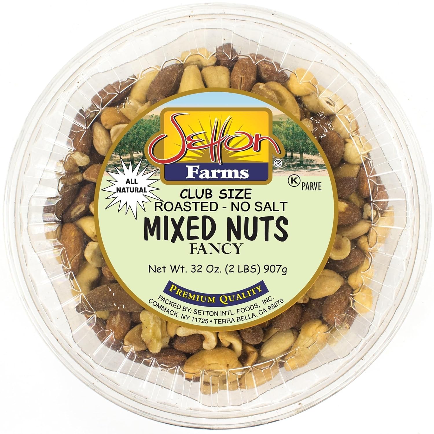 Fancy Deluxe Mixed Nuts Roasted Unsalted | Non-GMO | Premium Quality | Bulk Value Size 32 Oz. (2 Lb.)