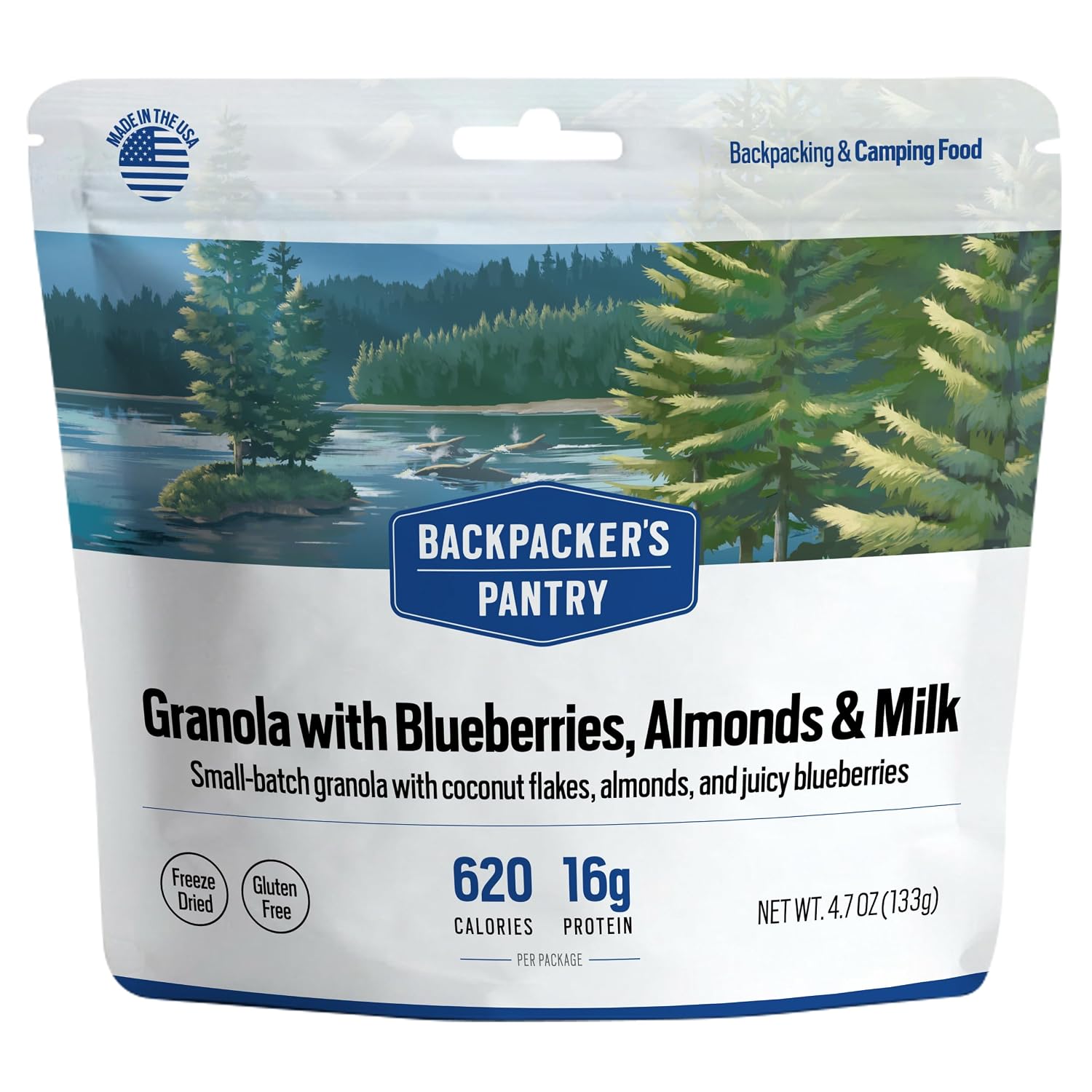 Backpacker's Pantry Granola with Blueberries, Almonds & Milk | 1-Pack