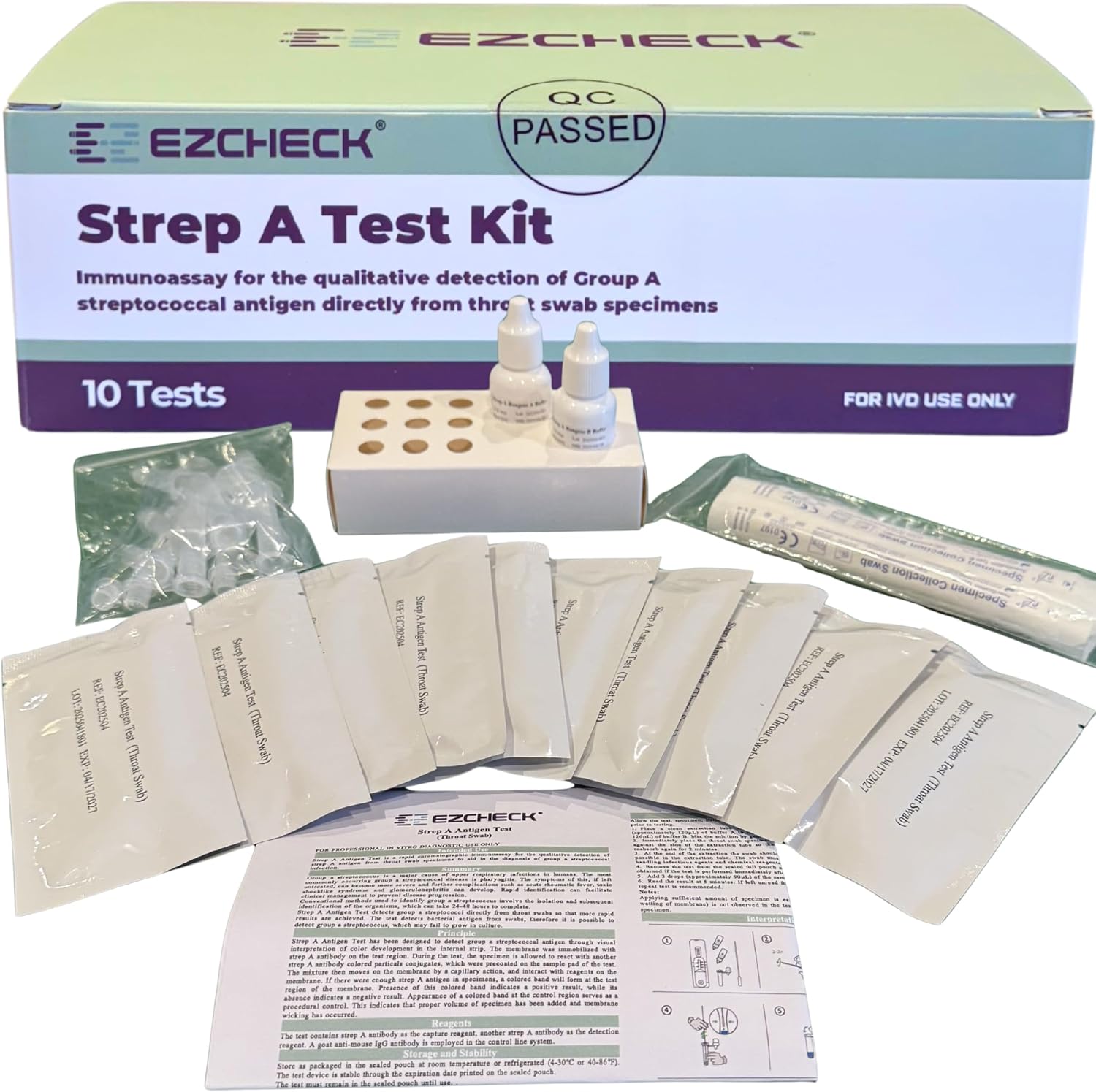 EZCHECK® at-Home Throat Test (10 Tests)