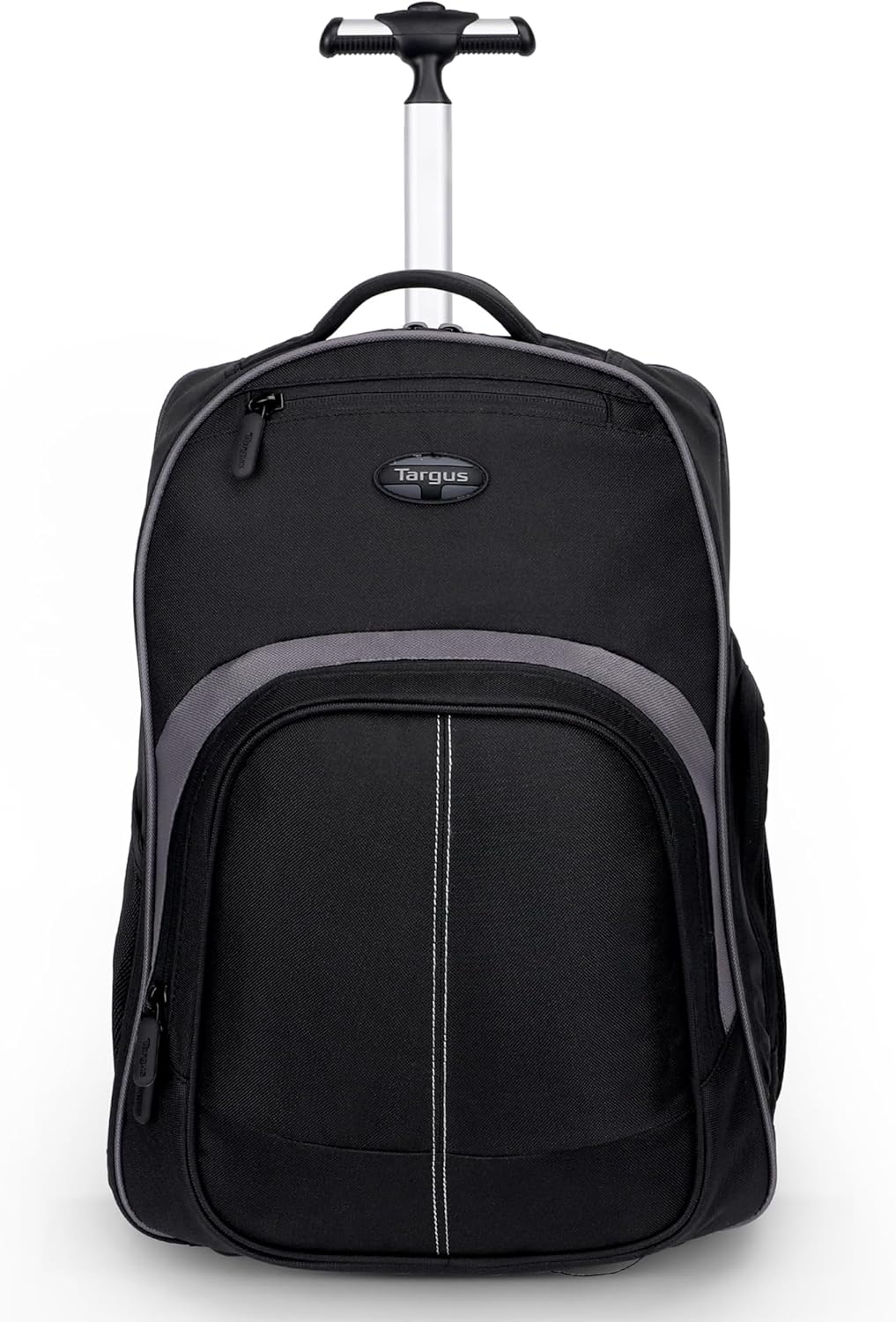Targus 16 Inch Compact Rolling Backpack, Black - Wheeled Travel Bag with Removable Protective Laptop Sleeve, Fits Laptops Up to 16” and MacBook Pros up to 17” (TSB750US)