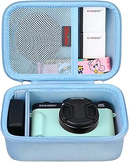 Elonbo 4K Digital Camera Carrying Case for Femivo/VETEK/IWEUKJLO/VJIANGER/WIKICO/Saneen/OIEXI 4K 48MP Vlogging Camera, Travel Compact Camera Storage Cover Bag Organizer Holder, Blue