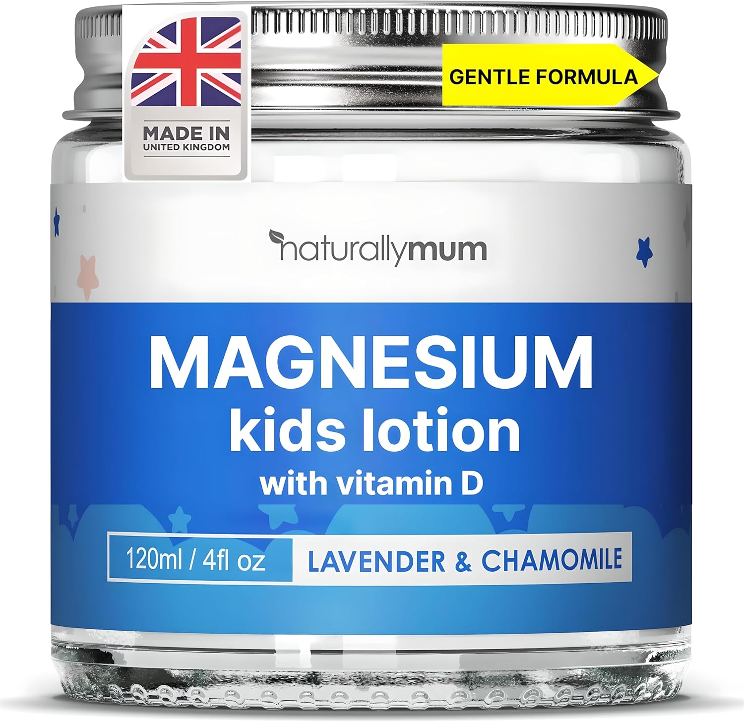 Kids Magnesium Bedtime Lotion with Vitamin D (120ml (Pack of 1), Lavender & Chamomile)