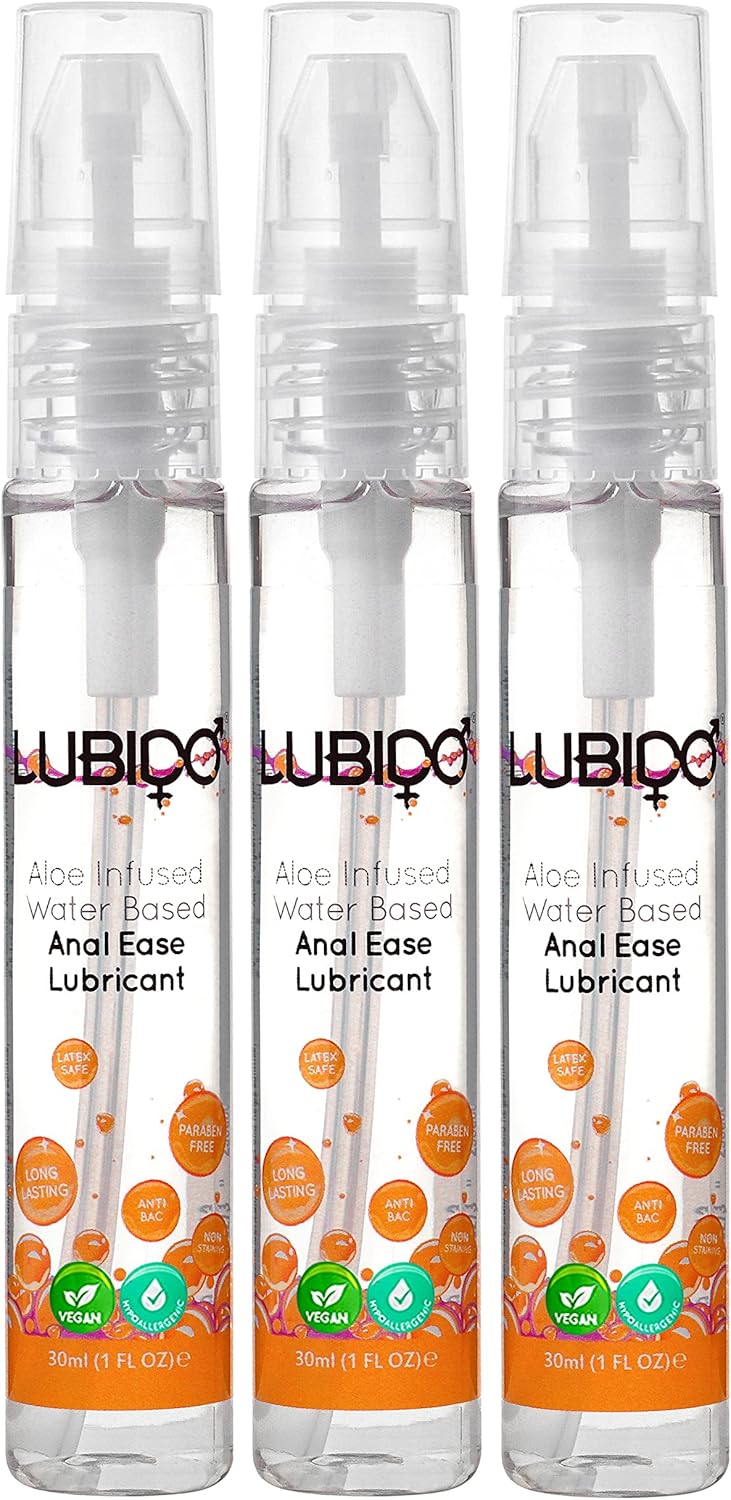 Lubido Aloe Infused Anal Ease Water Based Gel Lube – 30ml (Pack of 3)