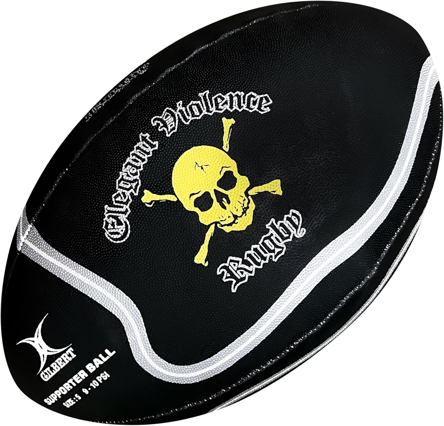 Gilbert Elegant Violence Rugby Ball, Size 5