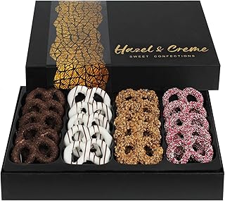 Gourmet Pretzel Gift Basket - Chocolate Covered Pretzels Gift Box - Anniversary, Corporate, Birthday, Holiday, Sympathy, Appreciation