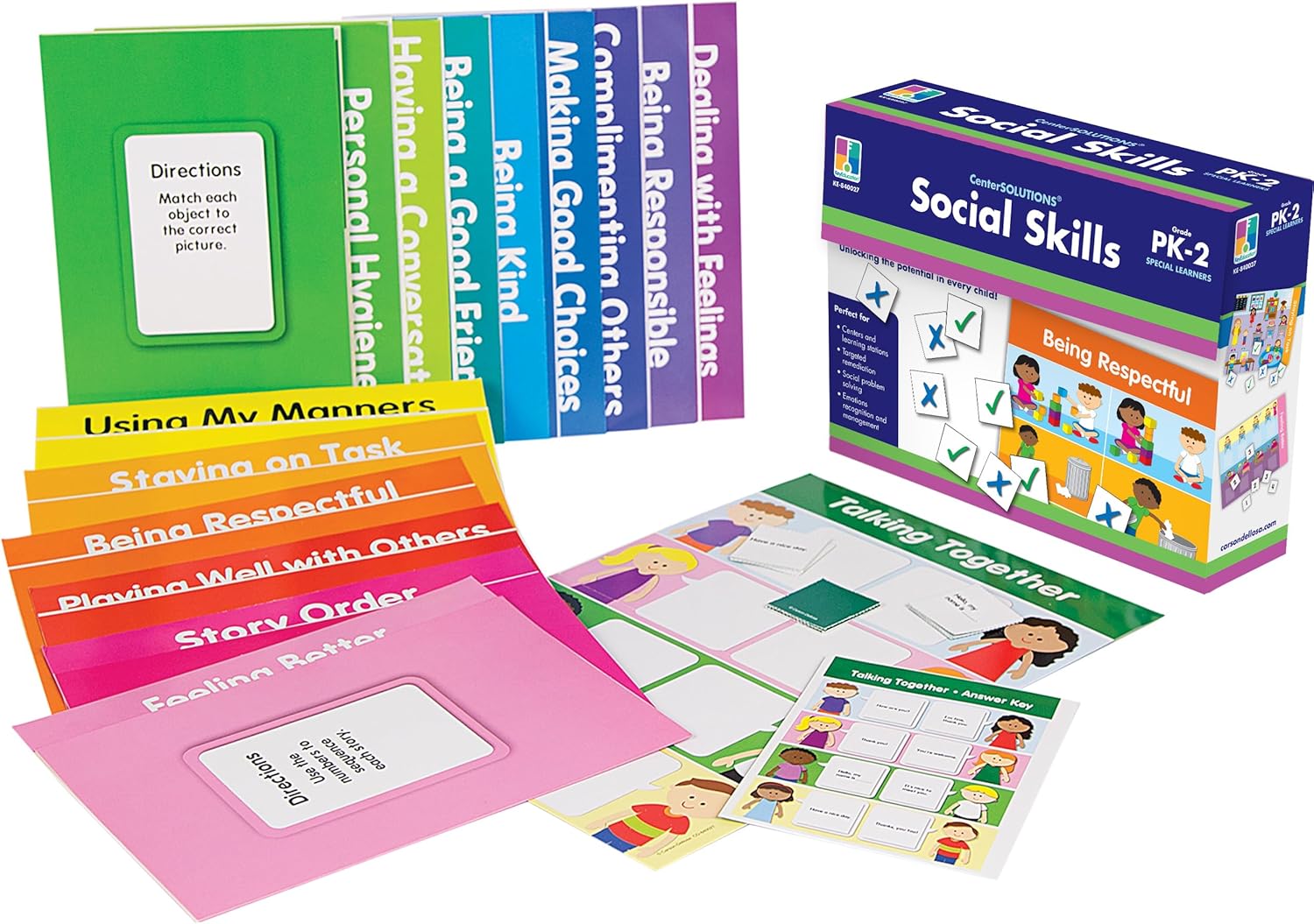 Key Education Publishing Social Skills File Folder Game 9.5" x 2.88"
