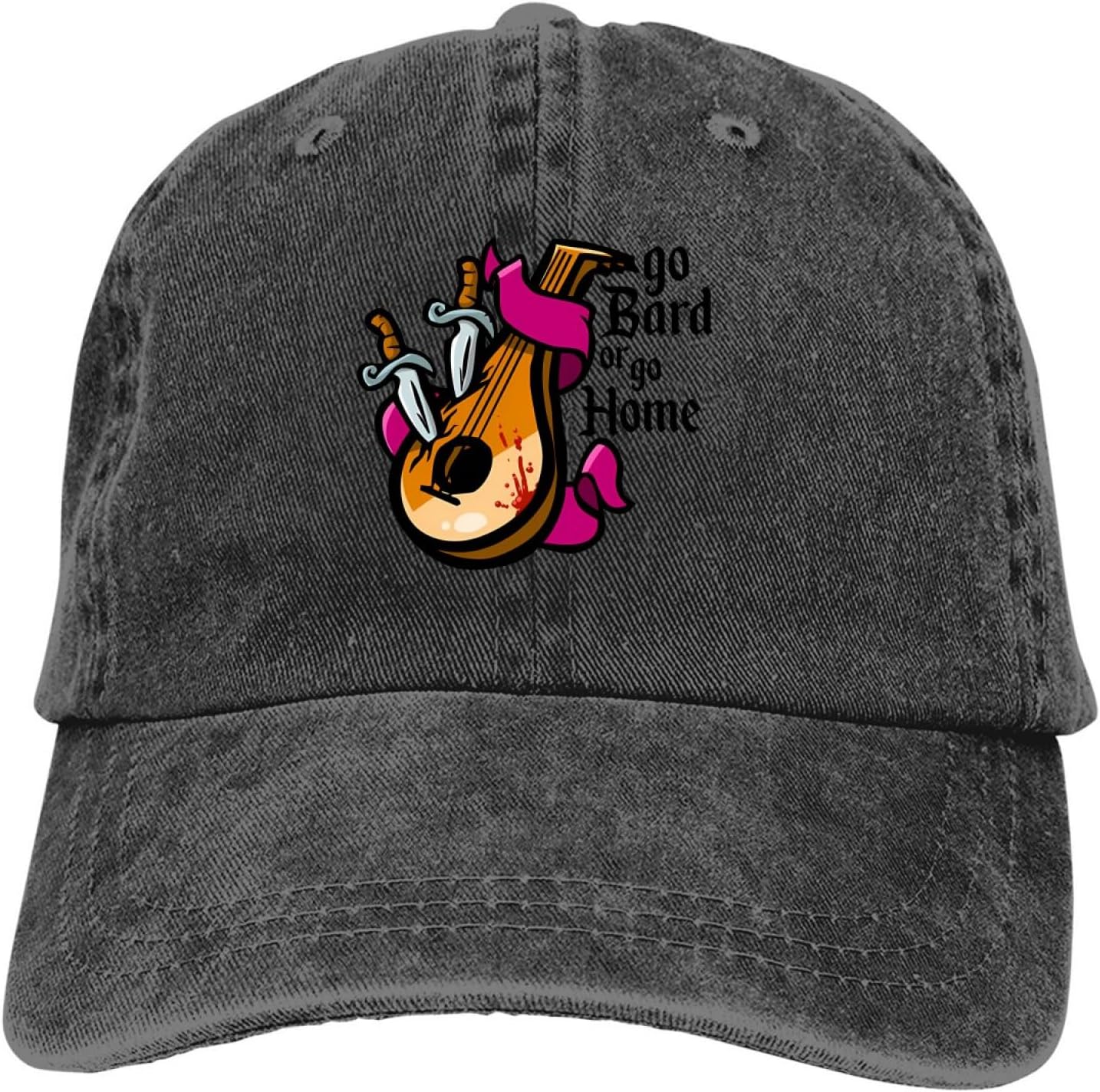 YCYLYLYC Baseball Cap Men Women Washed Cotton Unisex GO Bard OR GO Home Men's and Women's Baseball Cap Hats Protective Visor Snapback Guitar LoversOutdoor Sport Caps Hat