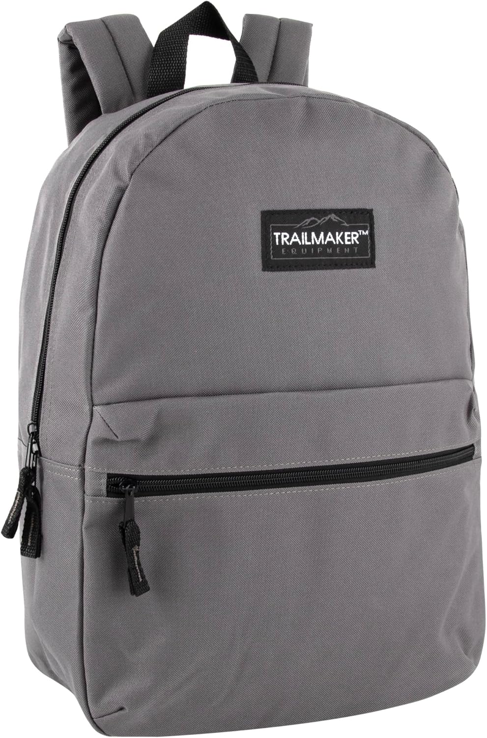 Trail maker Classic 17 inch Backpacks with Adjustable Padded Straps | School Backpacks for Girls, Boys (Grey)