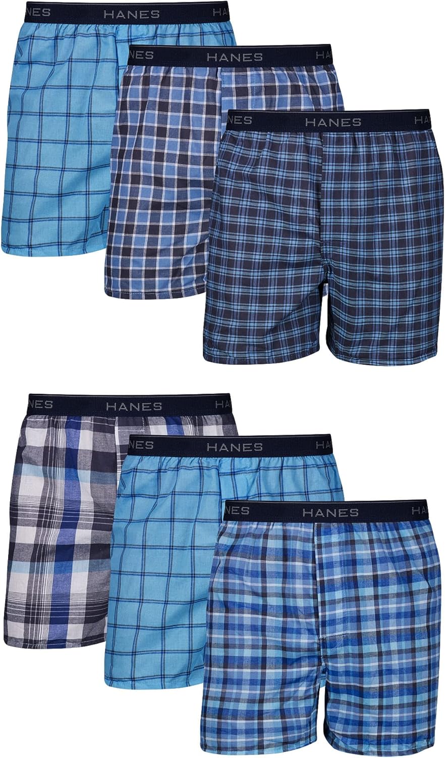 Hanes Men's Boxer Shorts (Pack of 6)