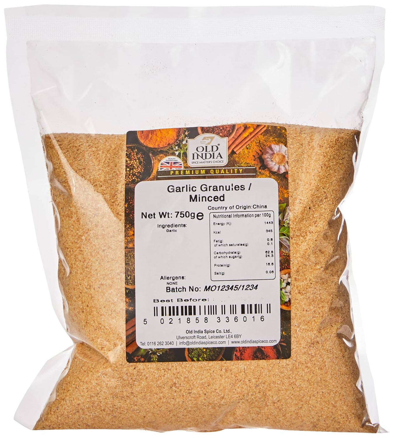 Old India Garlic Granules / Minced 750 g
