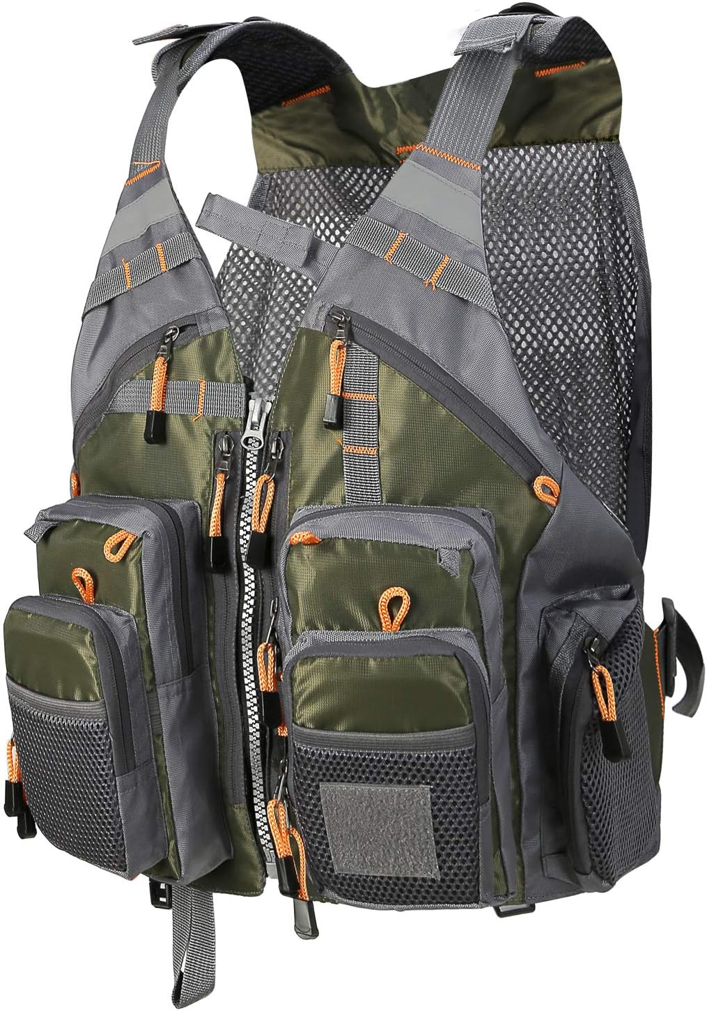 PELLOR Fly Fishing Vest, Pockets Jacket, Outdoor Quick-Dry Net Vest, Fishing Hunting Waistcoat, Travel Photography Mesh Vest