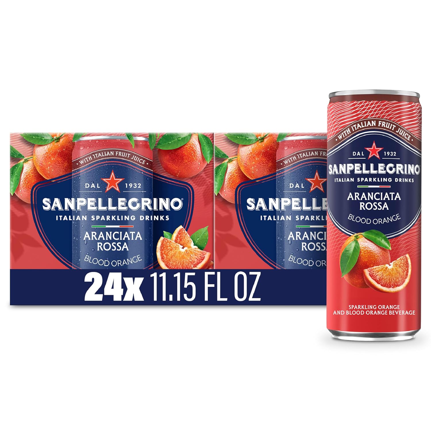 Sanpellegrino Crafted Soda Italiana, Blood Orange, 24 Pack