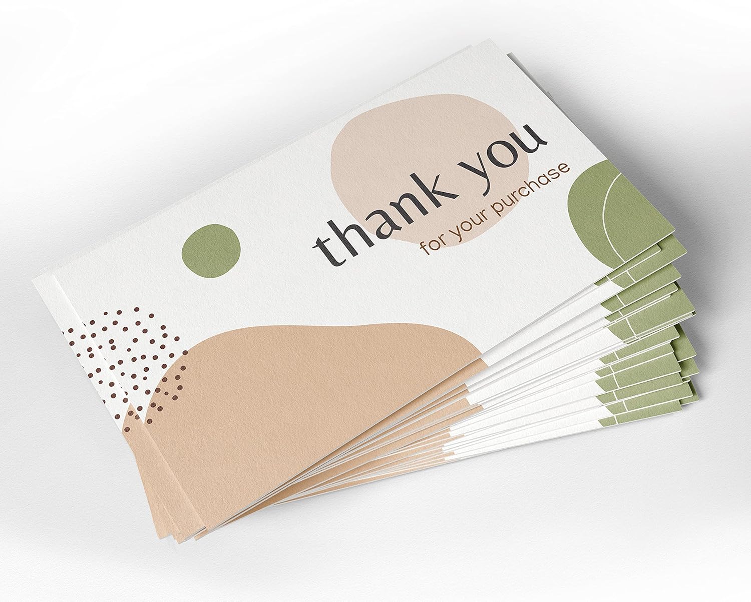 CLEVER SIGNS Pack of 200, 2" x 3.5", Thank You For Your Purchase Business Cards, Elegant and Professional Design, Recommended for Online Retailers, Small Business Owners and Local Stores