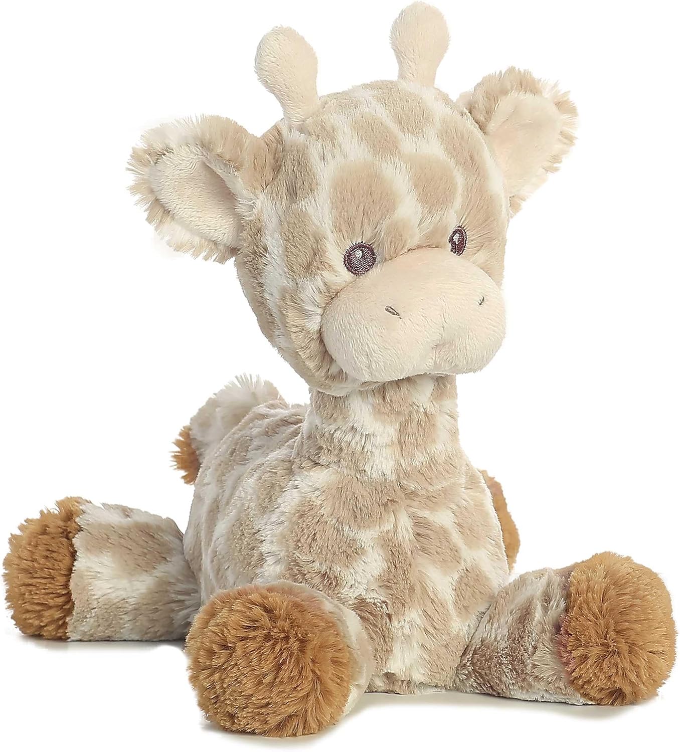 Aurora® Snuggly Loppy Giraffe™ Loppy Baby Stuffed Animal - Comforting Companion - Imaginative Play - Brown 11 Inches