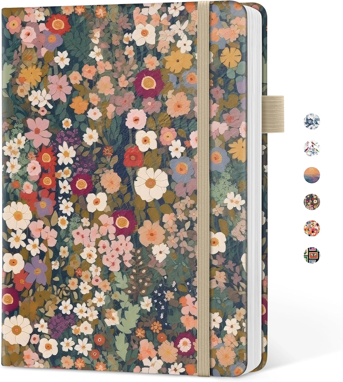 Taja Pretty Lined Journal for Women, Aesthetic Hardcover Leather Journal