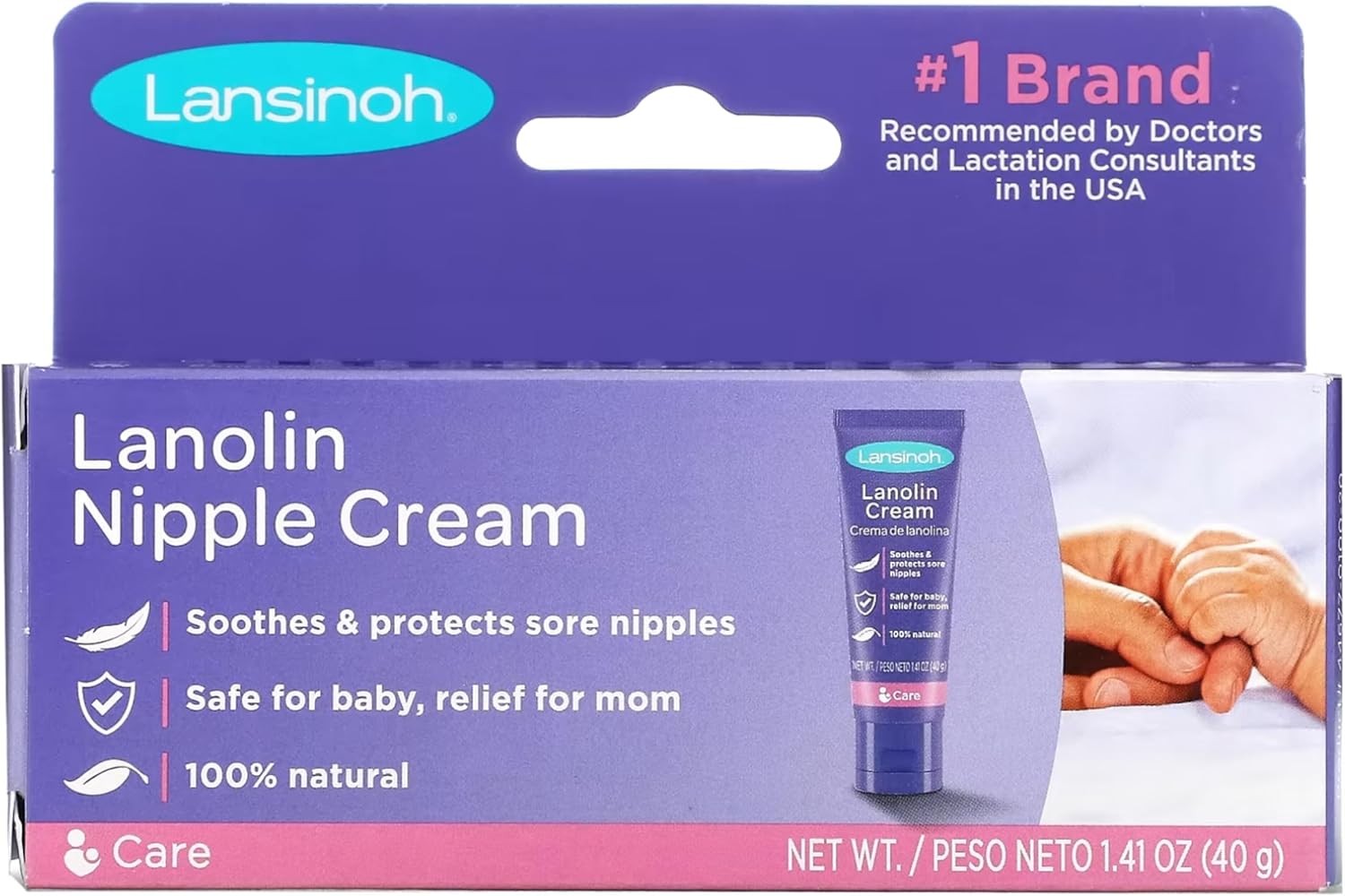 Lansinoh Breast Cream, 1.41 Ounce Tube (Pack of 3)