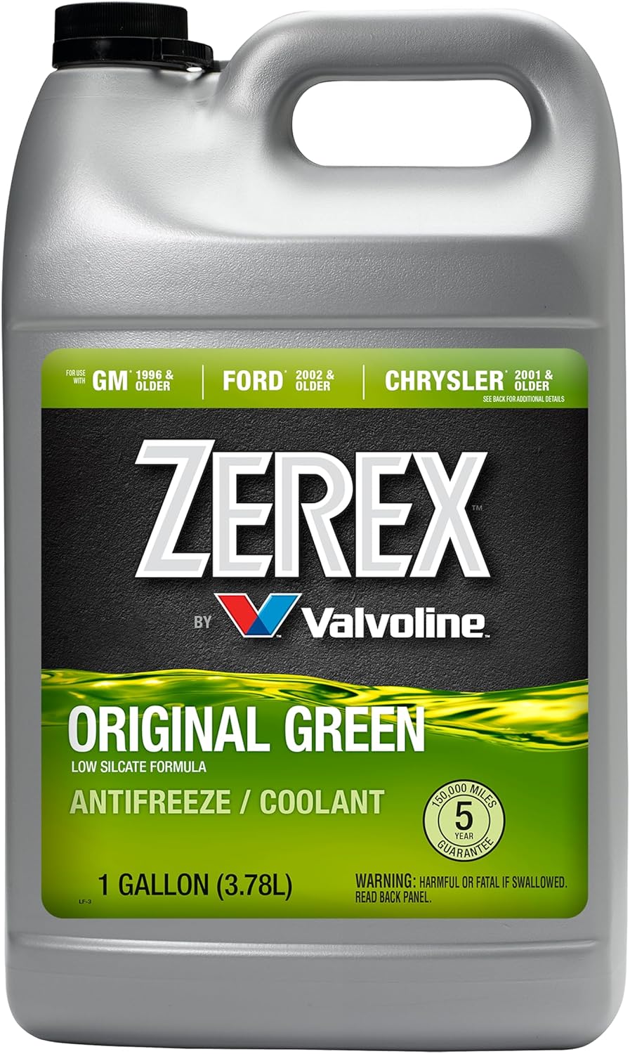 Zerex Original Green Low Silicate Concentrate Antifreeze/Coolant 1 GA, 128 Fl Oz (Pack of 1)