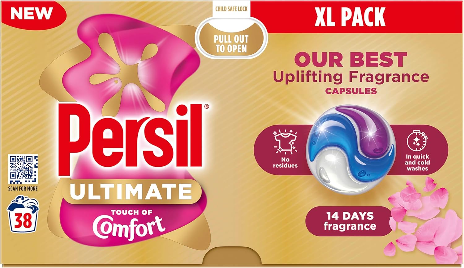Persil Ultimate Touch of Comfort Washing Capsules 38 washes