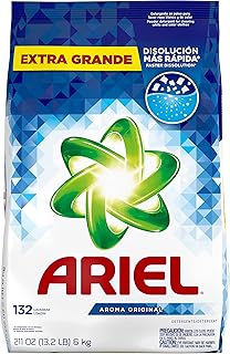 Ariel Powder Laundry Detergent, Original Scent, 211 ounces 132 Loads, 13.19 Pound (Pack of 1)