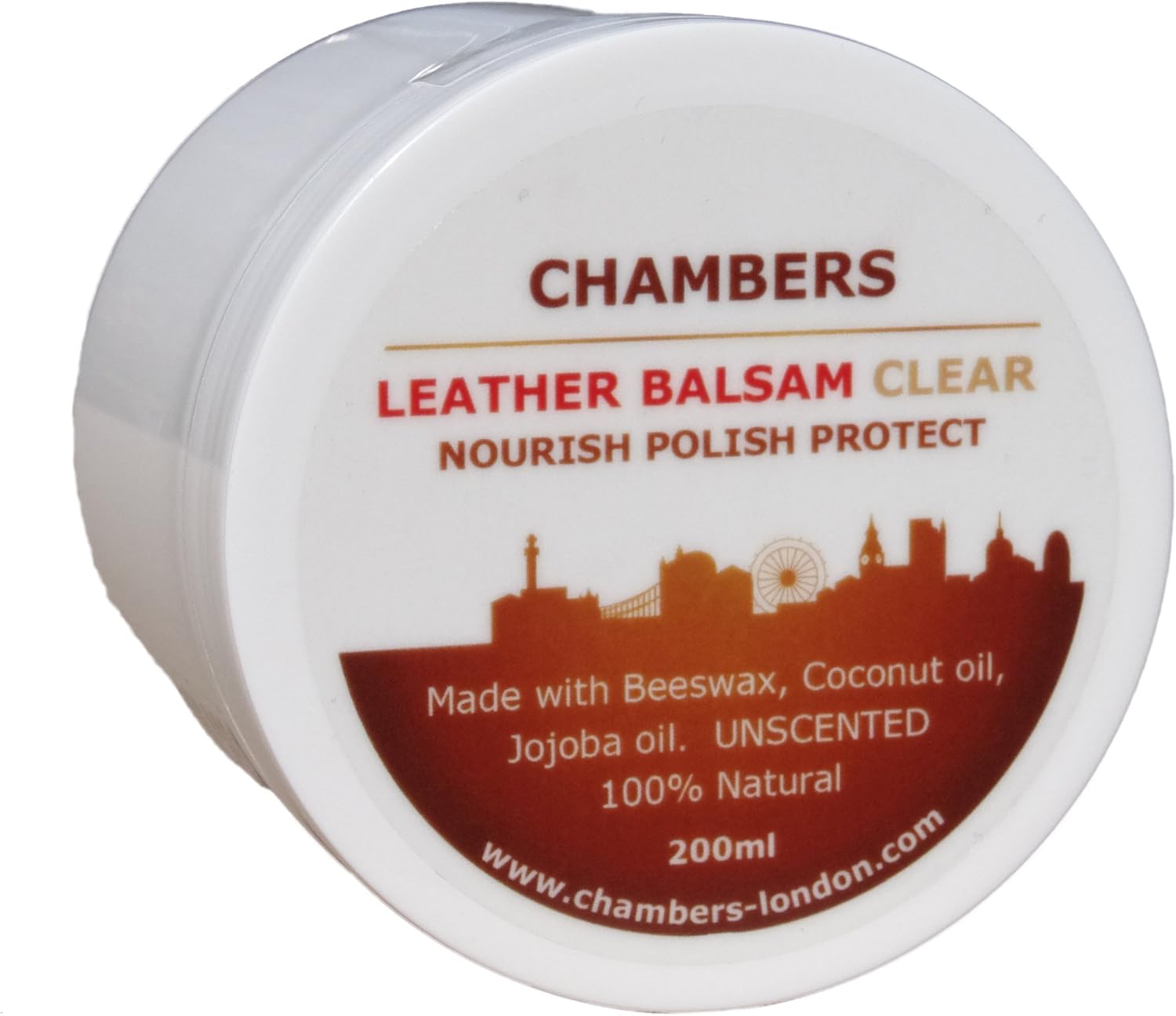 Chambers Leather Natural Balsam Conditioner and Restorer 200ml Suitable for All Smooth Leather, Perfect for Aniline Leather Sofas