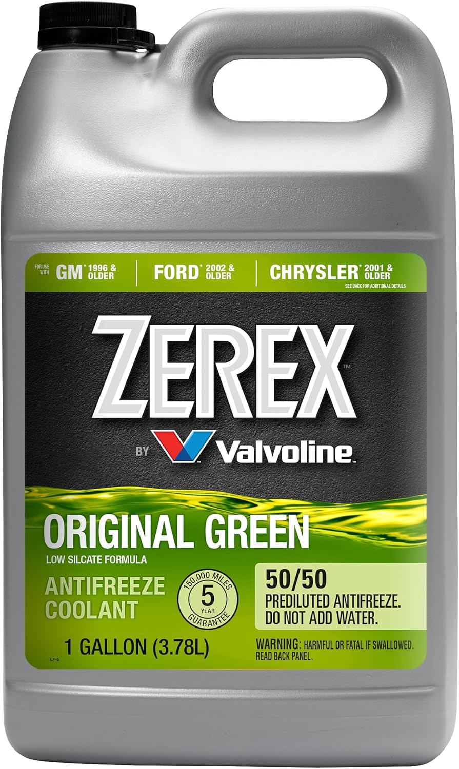 Zerex Original Green Low Silicate 50/50 Prediluted Ready-to-Use Antifreeze/Coolant 1 GA