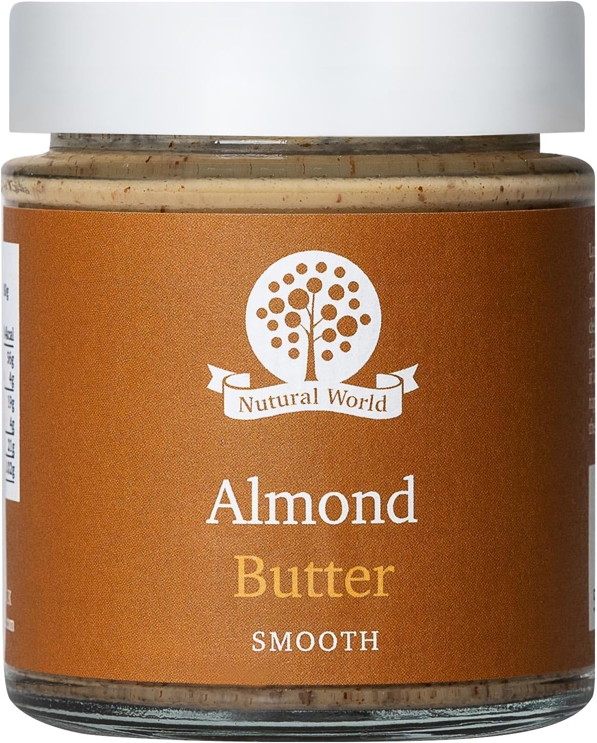 Nutural World - Smooth Almond Nut Butter (170g) - 100% Pure - Single Ingredient - Great Taste Award Winner