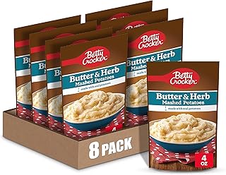 Betty Crocker Butter & Herb Mashed Potatoes, 4 ounces (Pack of 8)