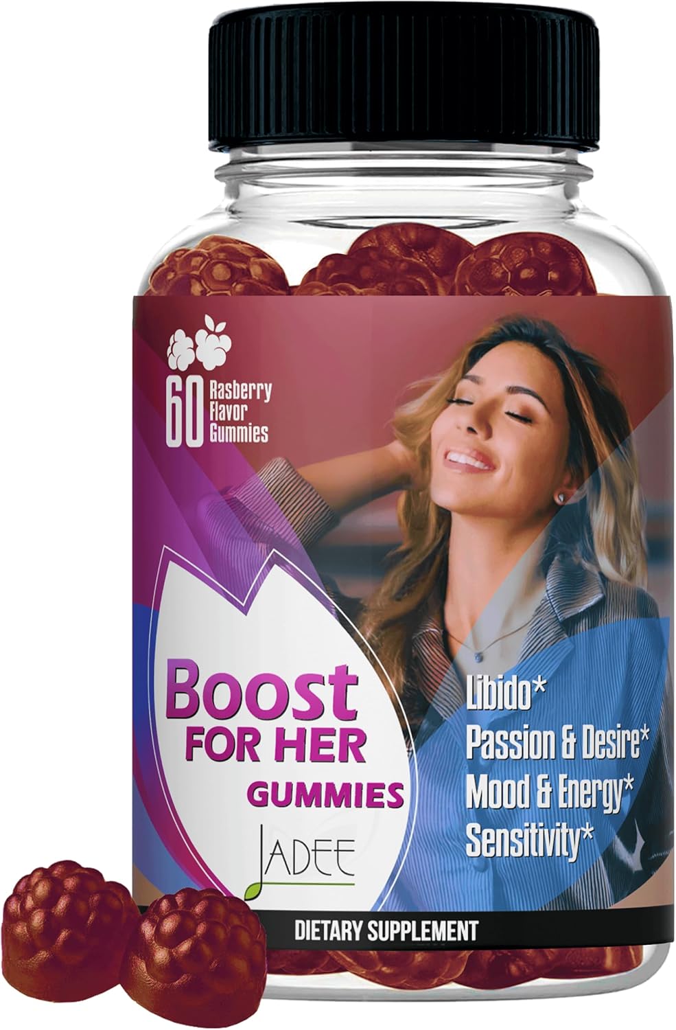 Female Libido Booster for Women - KSM-66 Ashwagandha, Maca - Boost Passion, Desire, Mood & Excitement, Relieve Stress, Reduce Dryness & Heighten Sensitivity, Aphrodisiac & Arousal Supplement for Women