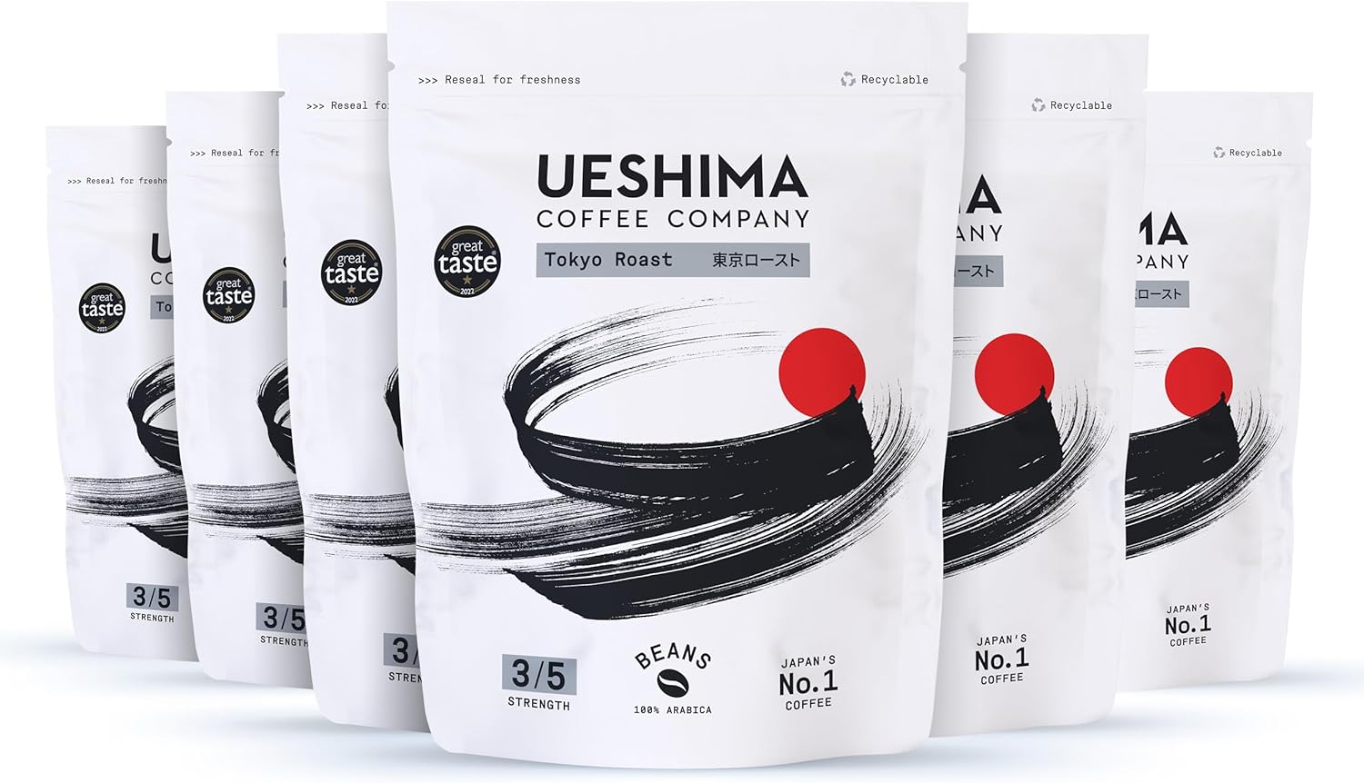 Ueshima Tokyo Roast Coffee Beans 250g (pack of 6)