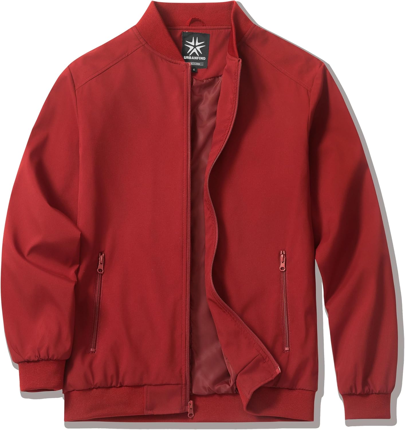 URBANFIND Men's Bomber Jackets Casual Lightweight Windbreaker Fashion Spring Fall Coats