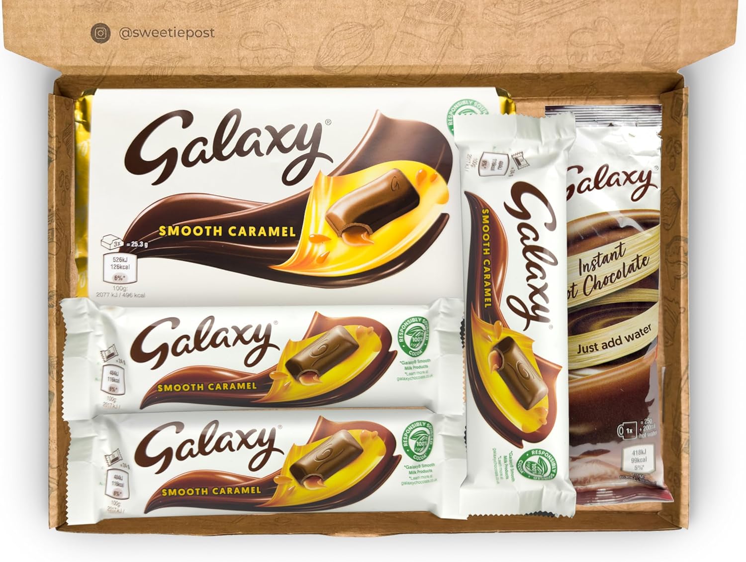 Galaxy Caramel Chocolate Gift Box | Galaxy Caramel Chocolate Present | Galaxy Caramel Chocolate Hamper | Galaxy Chocolate Letterbox Gift Box | Chocolate Lover Present