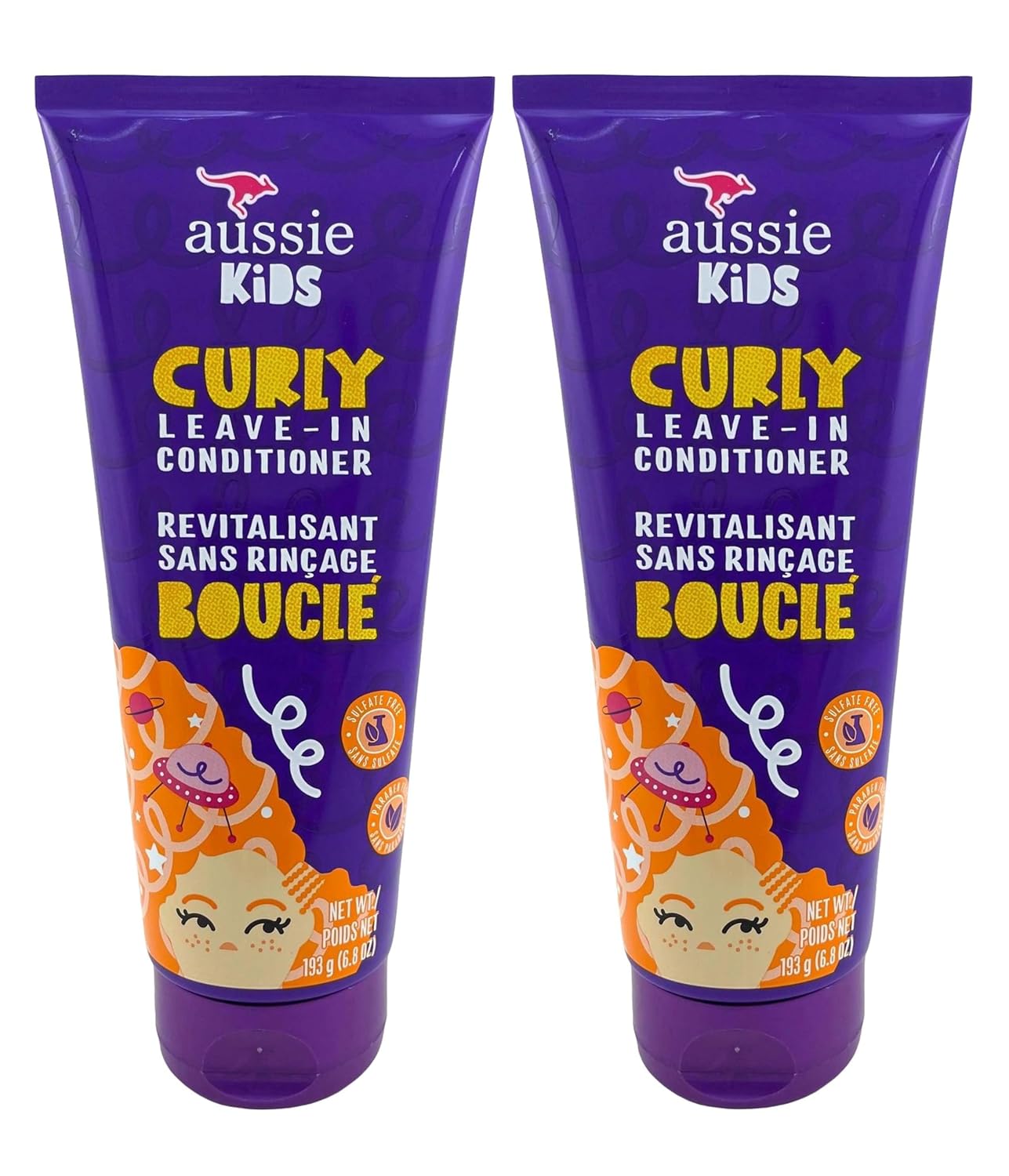 Aussie Kids Conditioner Leave-In Curly 6.8 Ounce (Pack of 2)