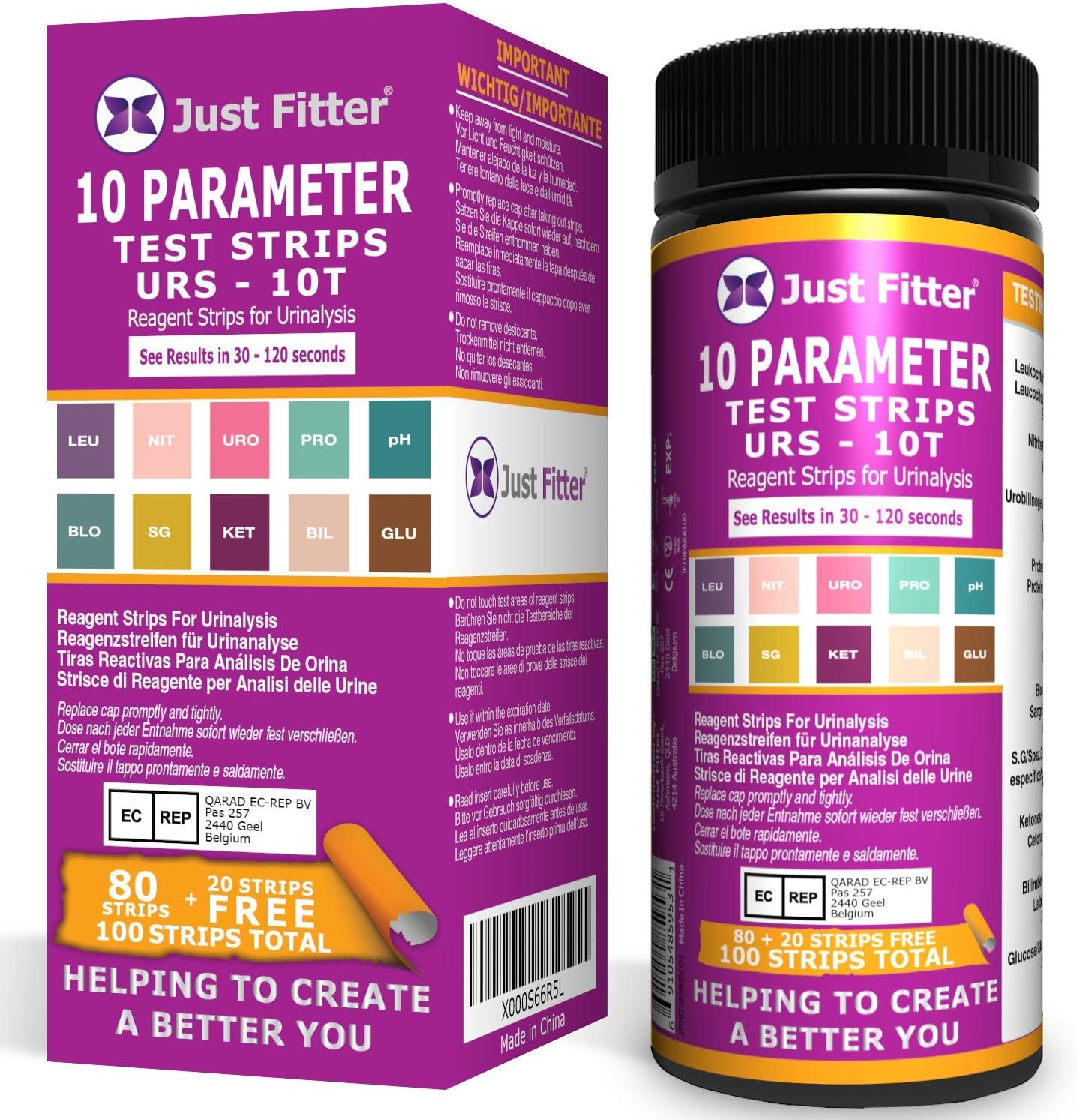 UTI Urine Test Strips. Urinary Tract Infection Strip. Simple, Fast, Accurate Results. Urinalysis Home Testing Stick Kit for Ketone, pH, Glucose, Nitrite, Leukocytes to Help Monitor Your Health.