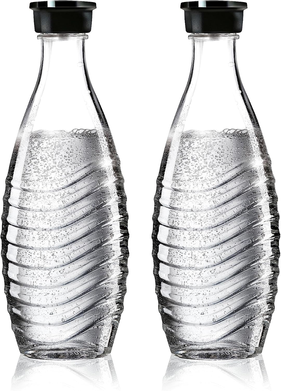 SodaStream Glass Carafe - For the Aqua Fizz, Penguin or Crystal Machine Only - Pack of 2