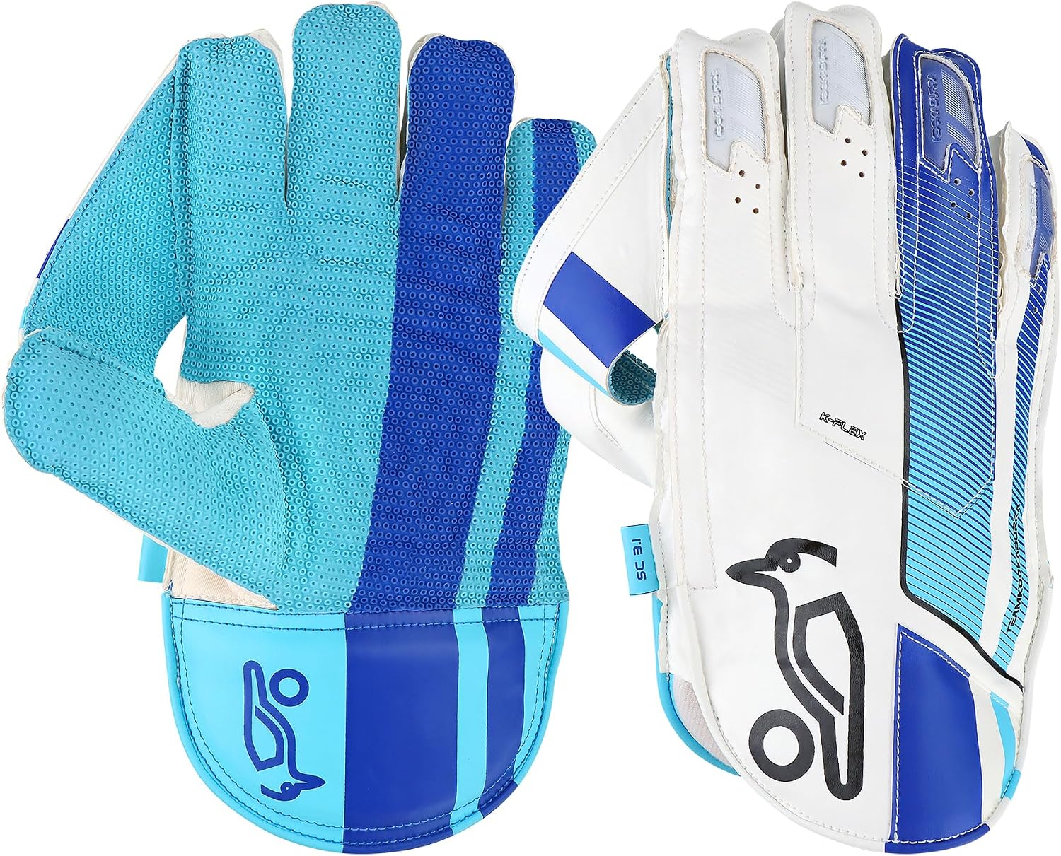 Kookaburra SC 3.1 Wicket Keeping Glove, Size Over Sized Adult, Blue/White