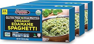 Seapoint Farms Organic Edamame Spaghetti, Healthy Gluten-Free Noodles, 7.05 Oz, Pack of 3