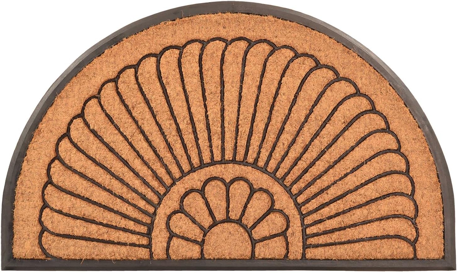 Notrax, Crescent, Rubber-Backed Natural Coir Doormat, Entry Mat for Indoor or Outdoor Use, 24"x39", C04 (C04S2439CR)