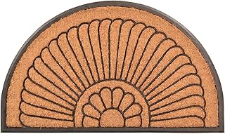 Notrax, Crescent, Rubber-Backed Natural Coir Doormat, Entry Mat for Indoor or Outdoor Use, 24"x39", C04 (C04S2439CR)