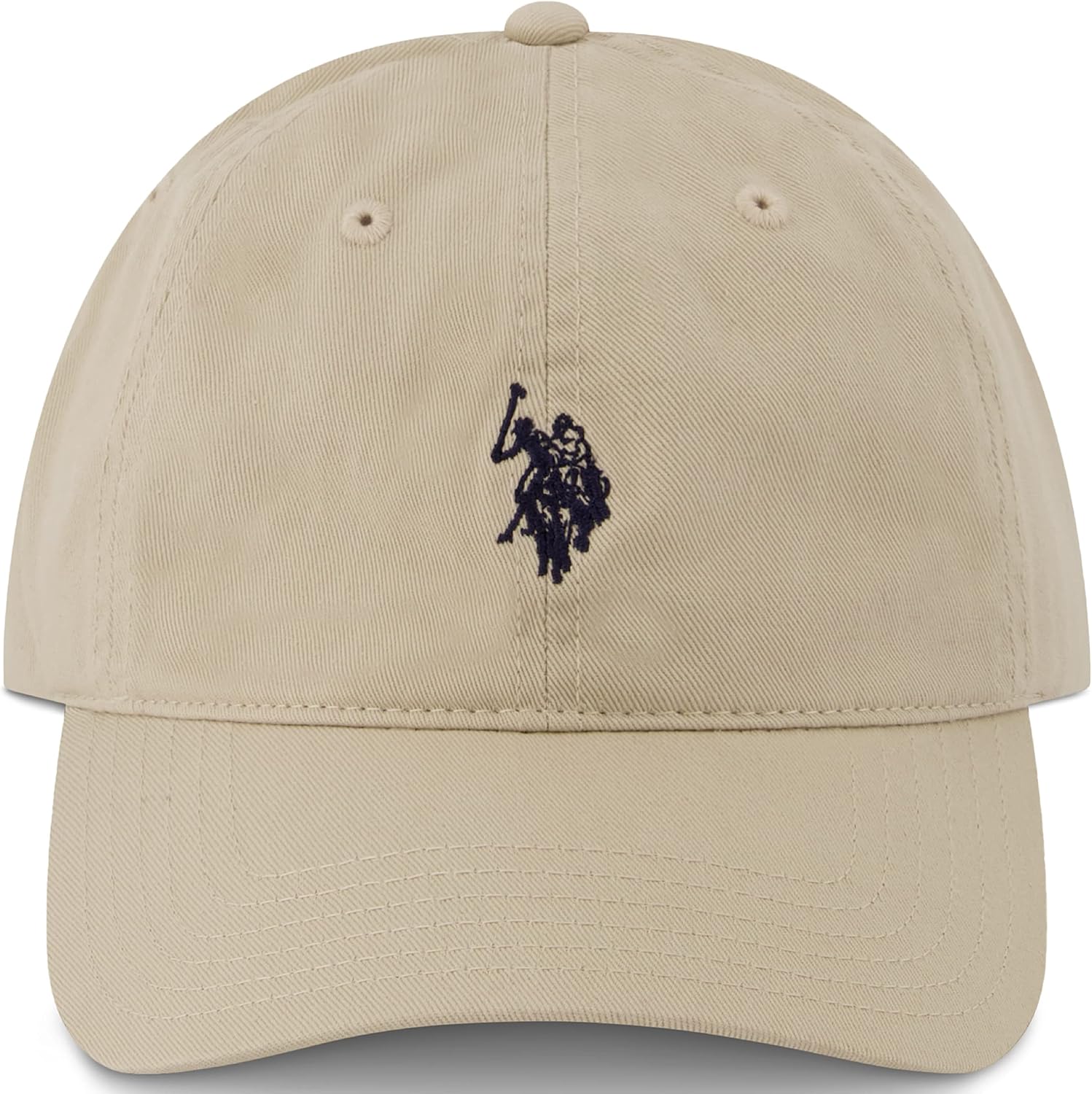 U.S. Polo Assn. Men's Washed Twill Cotton Adjustable Baseball Hat with Pony Logo and Curved Brim Cap