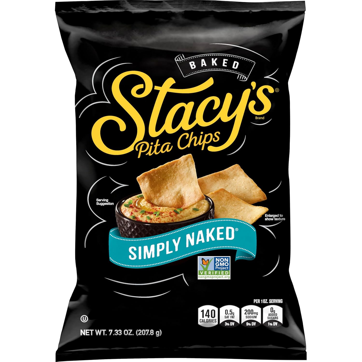 Stacy's Simply Naked Pita Chips, 7.33 Ounce