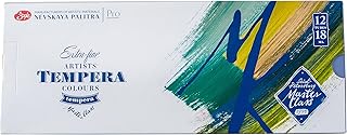 Master-Class Artists Grade Professional Tempera Paint Set 12 Tubes, 18 ml Each by Nevskaya Palitra