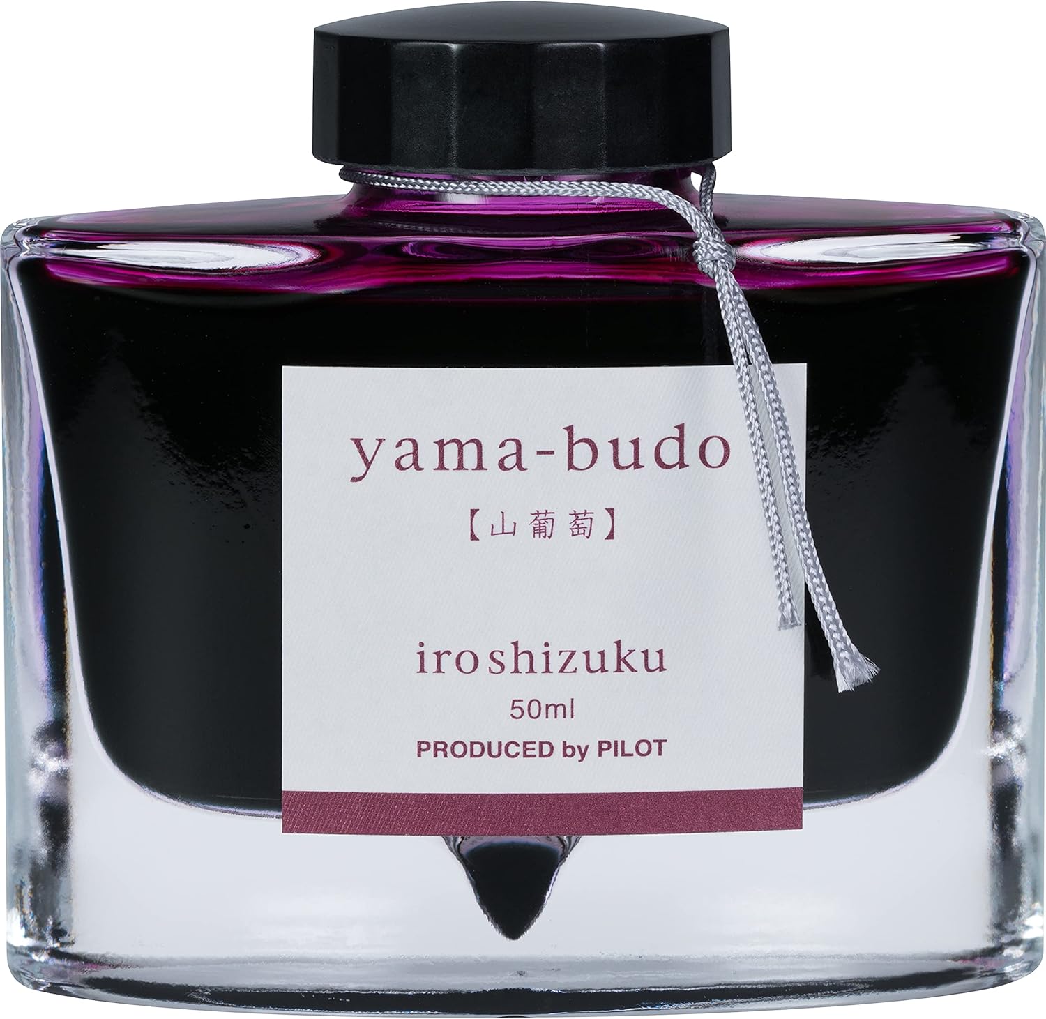 PILOT Iroshizuku Bottled Fountain Pen Ink, Yama-Budo, Crimson Glory Vine (Purple Red) 50ml Bottle (69217)