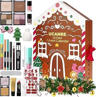 Makeup Advent Calendar 2024, 24 Days Christmas Gift Makeup Sets For Women, UCANBE 2024-2025 Xmas Countdown Calendar Full Makeup Kits Beauty Makeup & Cosmetic For Teens, Girls Gift