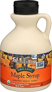 Coombs Family Farms Organic Maple Syrup, Grade A Amber Color, Rich Taste, 16 Fl Oz