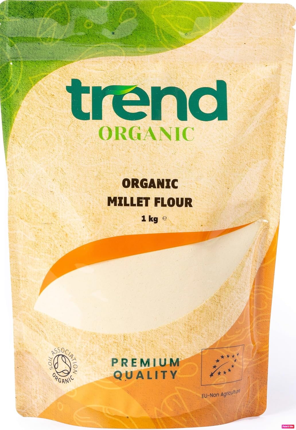 Trend Organic Millet Flour, 1kg - A Nutrient-Rich Alternative to Wheat Flour for Healthy Baking Delights - Certified Organic, Sustainably Sourced, Vegan, Non-GMO, No Additives No Preservatives, Raw