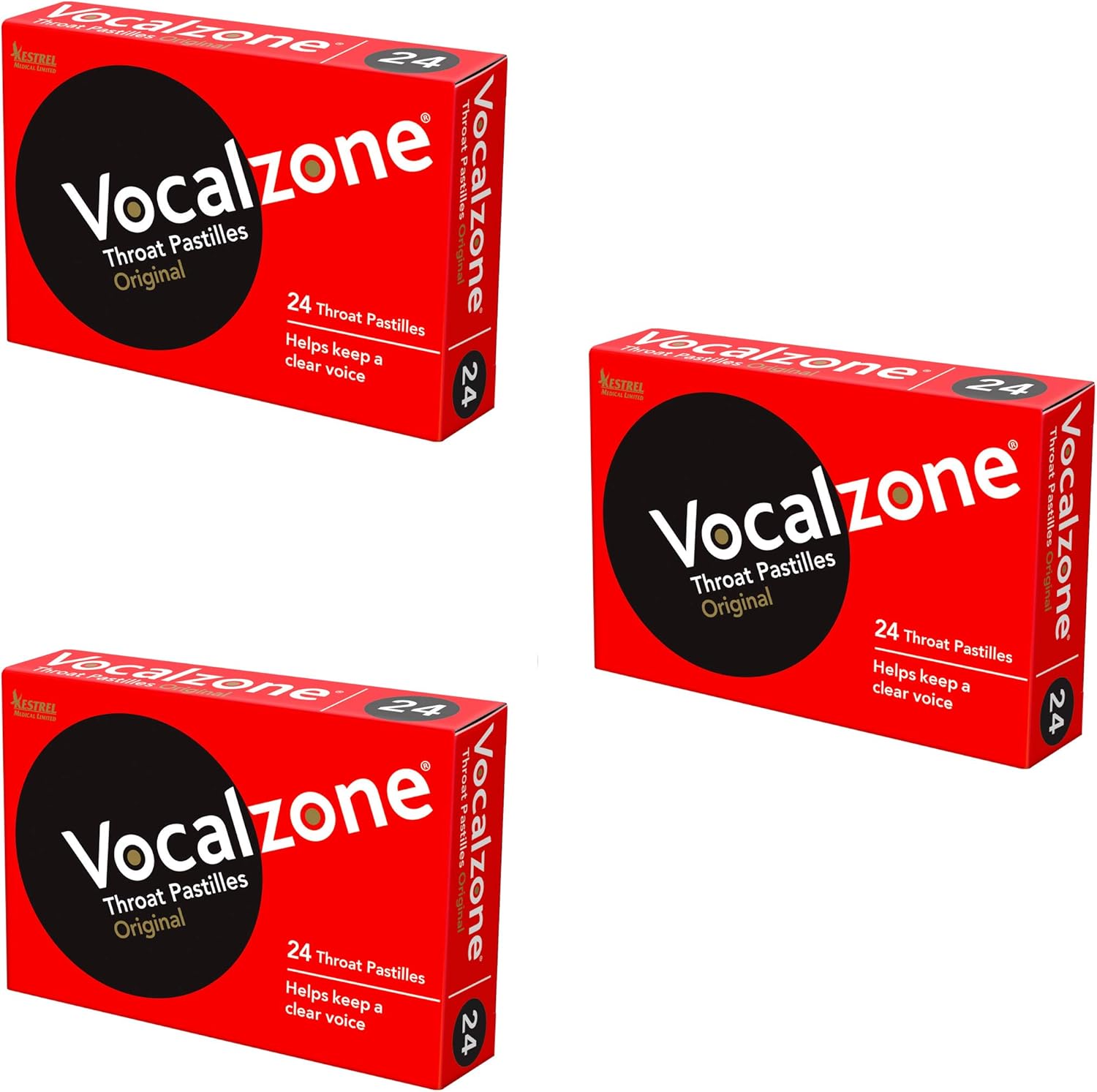 VocalZone Throat Pastilles (24 x 3) Multipack Offer by Vocalzone