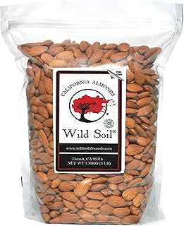 Wild Soil Terra Preta Almonds – Higher Protein and Higher Vitamin E Than Other Almonds, Beyond Organic: Eco Farmed with Proprietary Root Technology, Raw